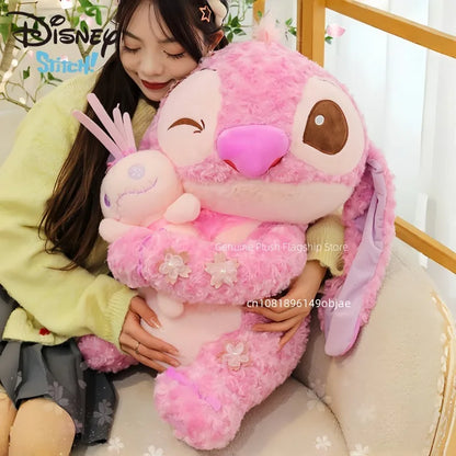 70cm Big Size Disney Lilo & Stitchanime Plush Stuffed Doll Room Decoration Peluche Pillow Angel Plushies Ornaments Gifts