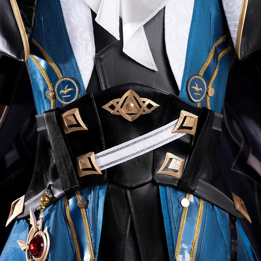 iCoser Honkai Star Rail Anaxa Cosplay Costume Wig Uniform Outfit Anaxagoras Grove of Epiphany Amphoreus Halloween for Women Men