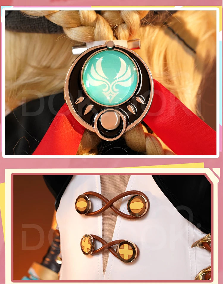 Jahoda Cosplay Costume Genshin Impact Song of the Welkin Moon DokiDoki-R Nod-Krai Jahoda Women Cute Costume Halloween