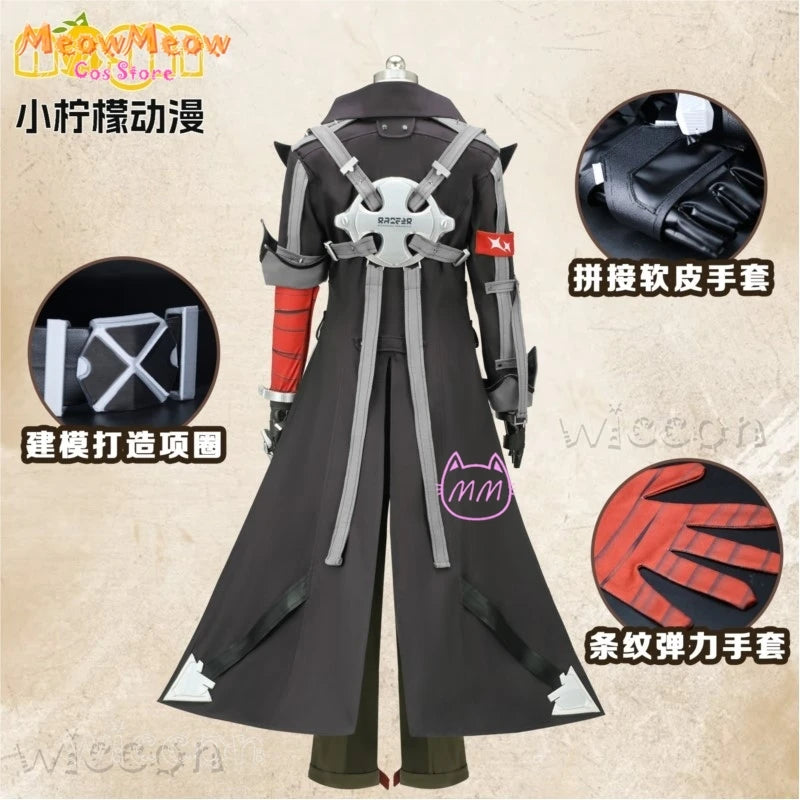 Zenless Zone Zero Komano Manato Cosplay Costume Set Polyester