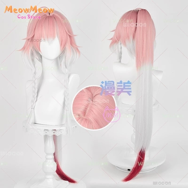 Wuthering Waves Changli LiaoYunJinHuang Cosplay Set Polyester - wig / XXXL