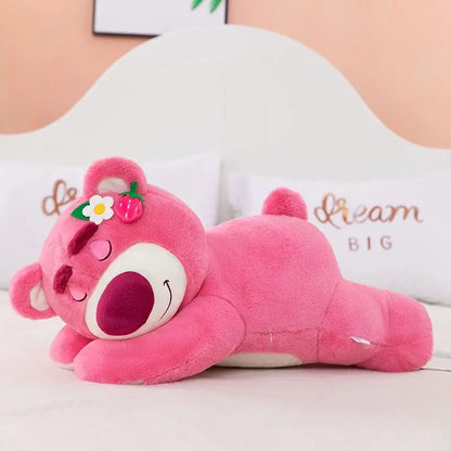40/70/100cm Super Big Size Lotso Disney Anime Plush Stuffed Doll Room Decoration Kawaii Peluche Children's Pillow Holiday Gift
