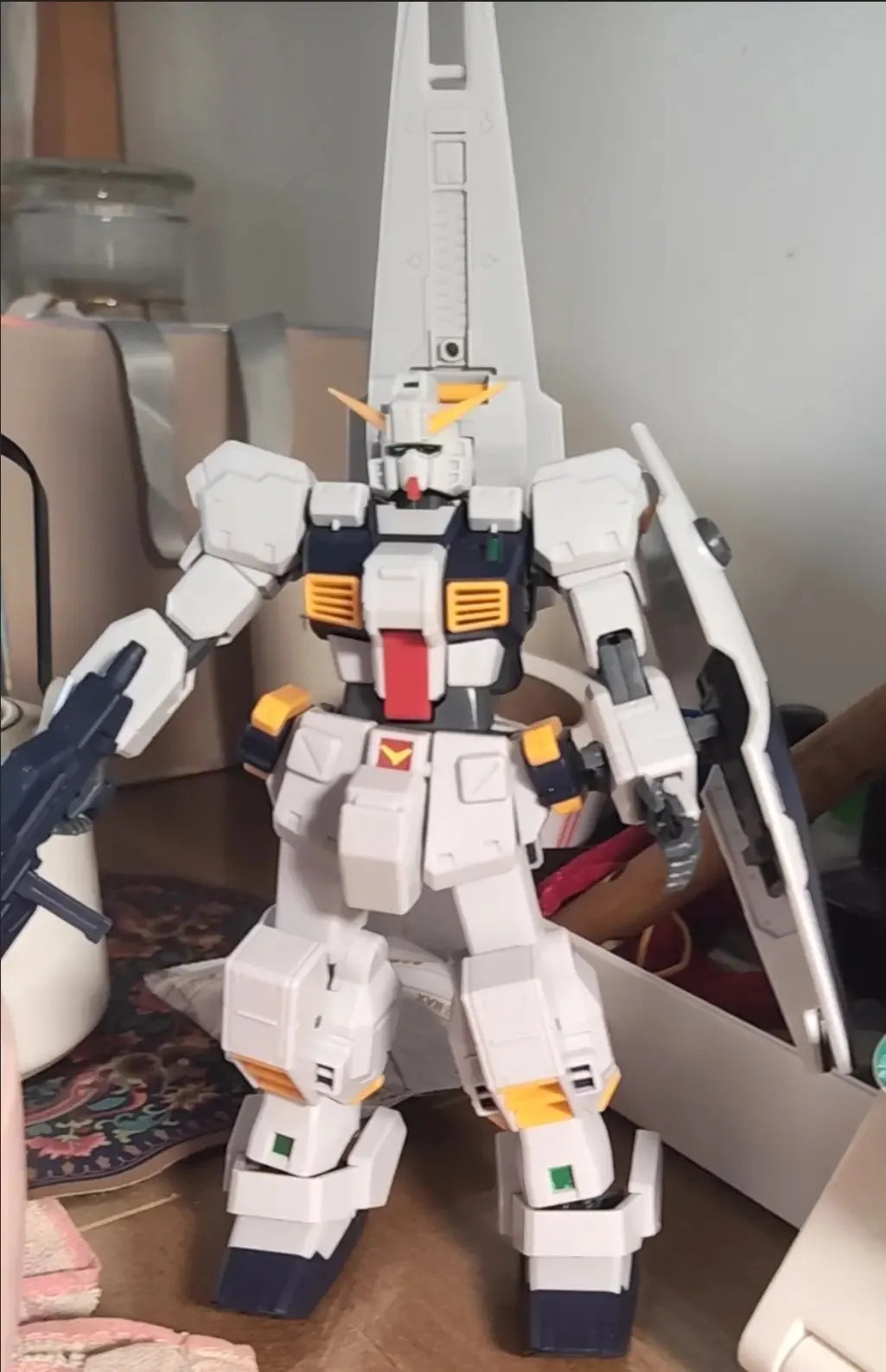 MZ Model MG 1/100 TR-1 HAZEL RX-121-1 Mech Assembly Model Kit Action Figures Robot Figurine Plastic Model Toys