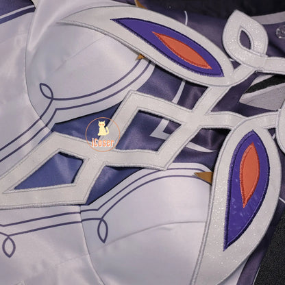 Genshin Impact Nicole Reeyn Cosplay Costume Wig Dress Hat Hexenzirkel Halloween Party for Women Girls Role Play Game Outfit Prop