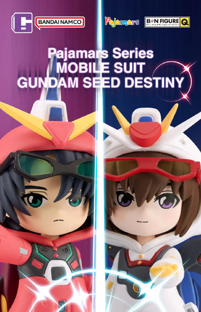 Original Bandai Pajamars Series Mobile Suit Gundam Seed Destiny Blind Box Athrun Zala Toy Cagalli Yula Athha Mystery Box Model