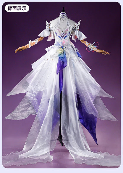 Honkai Star Rail Cyrene Cosplay Costume Wig Dress New Skin Uniform Metal Accessory Elysia Amphoreus Halloween Party Women Girls