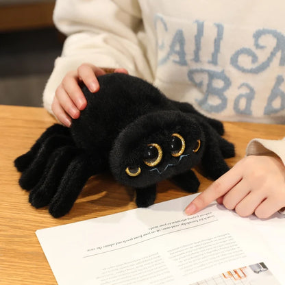 Cute Stuffed Animal Jumping Spider Plushies Colorful Four Eyed Spider Plush Keychain Bag Decor Pendant Spiders Soft Toys