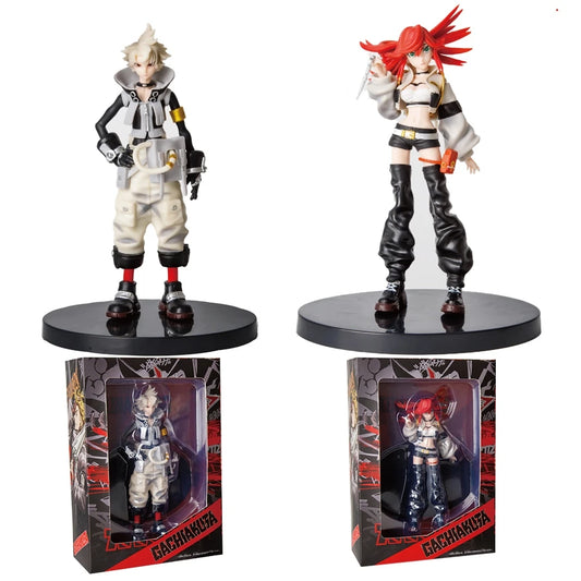 21cm/8.27in GACHIAKUTA Anime Figure GACHI AKUTA Rudo/Riyo Action Figure Enjin/Zanka Figurine PVC Adult Collection Model Doll Toy