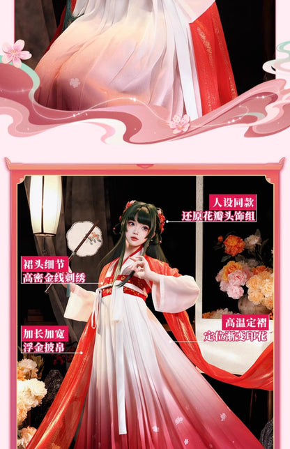 Maomao Cosplay Costume Red Dress Wig Anime The Apothecary Diaries Season 2 Kusuriya No Hitorigoto Halloween Party for Women Girl