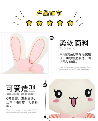 45-130cm Cute Long Legs Rabbit Plush Toy Stuffed Soft Animal Bunny Doll Baby Kids Toys Birthday Gift Christmas Present for Girl