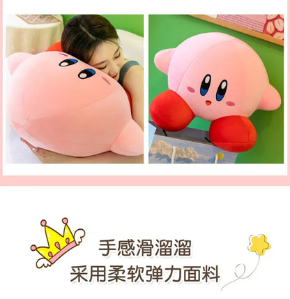 50cm Big Size Star Kirby Anime Plush Stuffed Doll Pink Plushies Room Decoration Kawaii Peluche Pillow Children's Holiday Gift