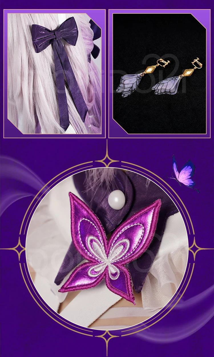 Castorice Cosplay Costume Game Honkai:Star Rail DokiDoki-R Women Castorice Purple Dress Cosplay HSR