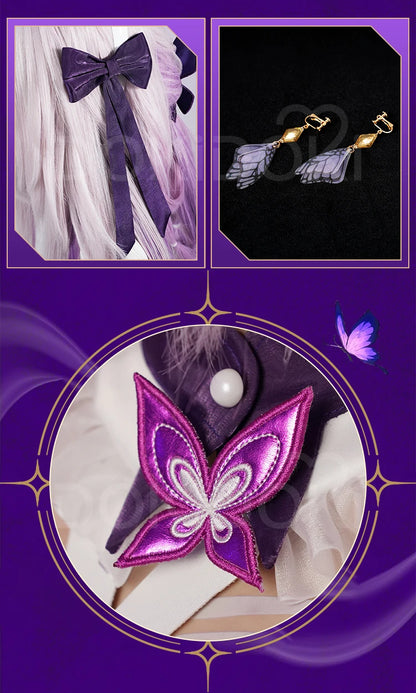 Castorice Cosplay Costume Game Honkai:Star Rail DokiDoki-R Women Castorice Purple Dress Cosplay HSR