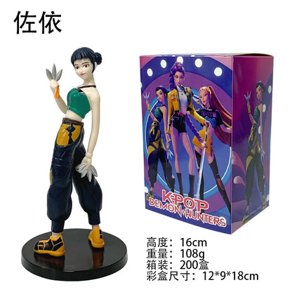 2026 Hot Anime Kpop Demon Hunters Figure Model Toy Cartoon Gaming Peripherals Desk Decoration Collection Figures Model Toy Gift