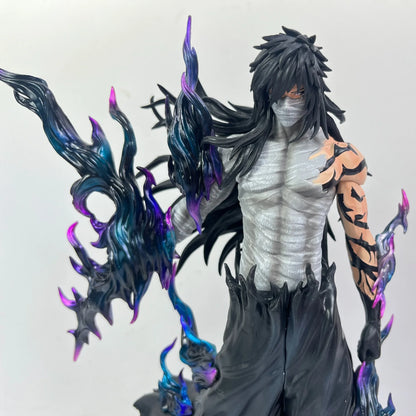 31-33cm Bleach Ichigo Figure Hollow White Horned & Mugetsu Form PVC Anime Peripheral Desktop Decor Collectible Statue Fan Gift