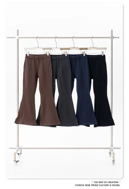 ZODF Women 2025 Autumn Sport Style Flared Pants Girls Female Mousse Muscle Sole Slimming Micro Yoga Trousers HY1095