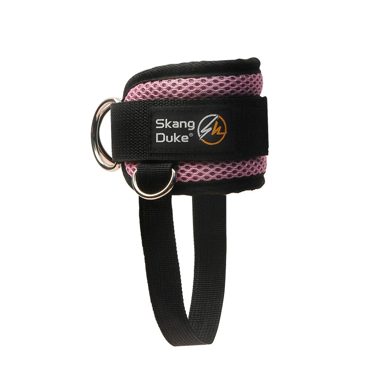 1PC Padded Neoprene Ankle Strap with Double D-Ring for Cable Machines Gym Workouts Leg Extensions - Pink