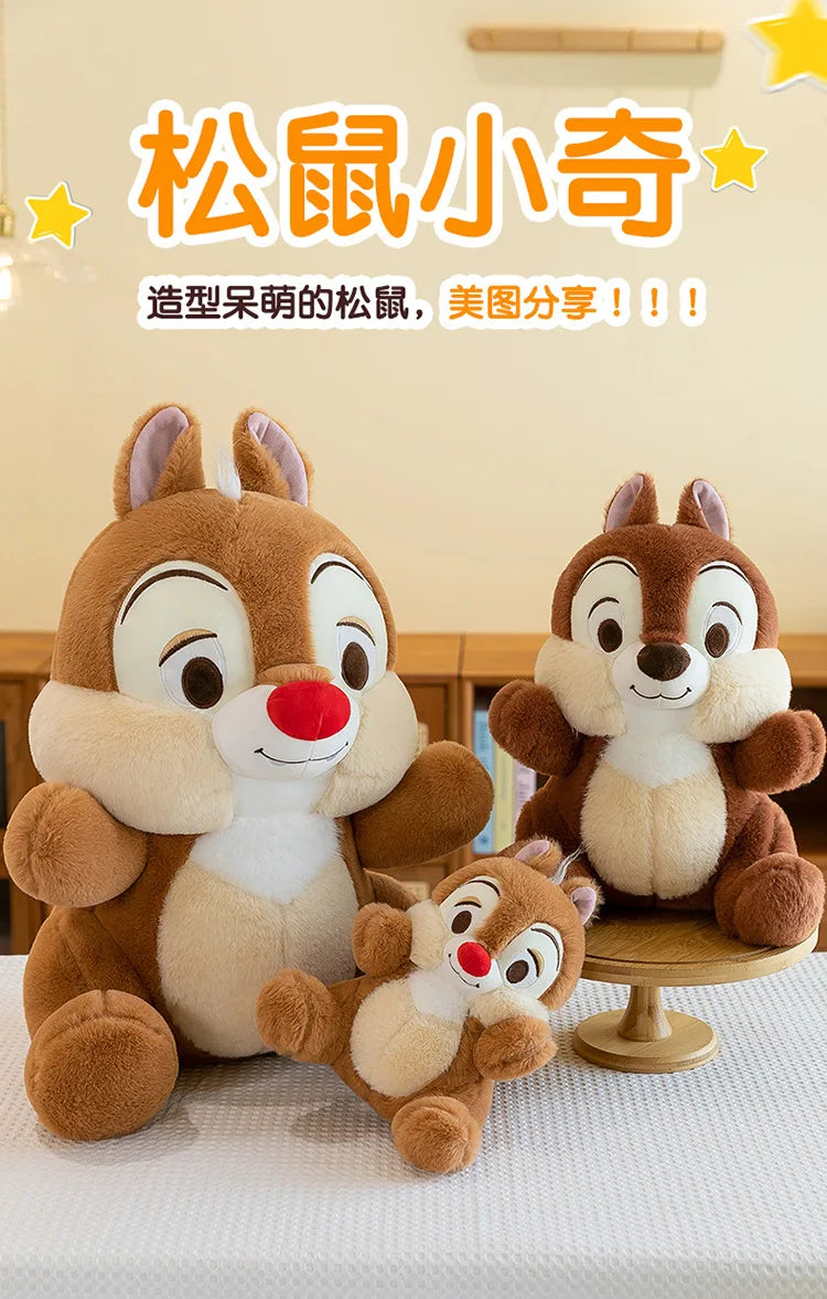 35/55/70cm Big Size Chip & Dale Disney Anime Plush Stuffed Doll Kawaii Room Decoration Plushies Pillow Ornaments Holiday Gifts