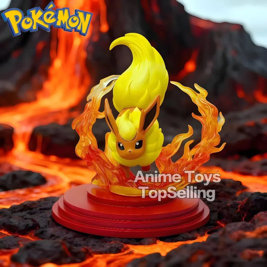 9cm Anime Pokemen Figure Flareonn Action Figures Pvc Collection Model Toys for Children Gifts