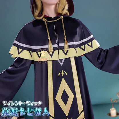 Anime Silent Witch Monica Everett Cosplay Costume Magic Robe Seven Sages Uniform Halloween Party for Women Girls Carnival Outfit
