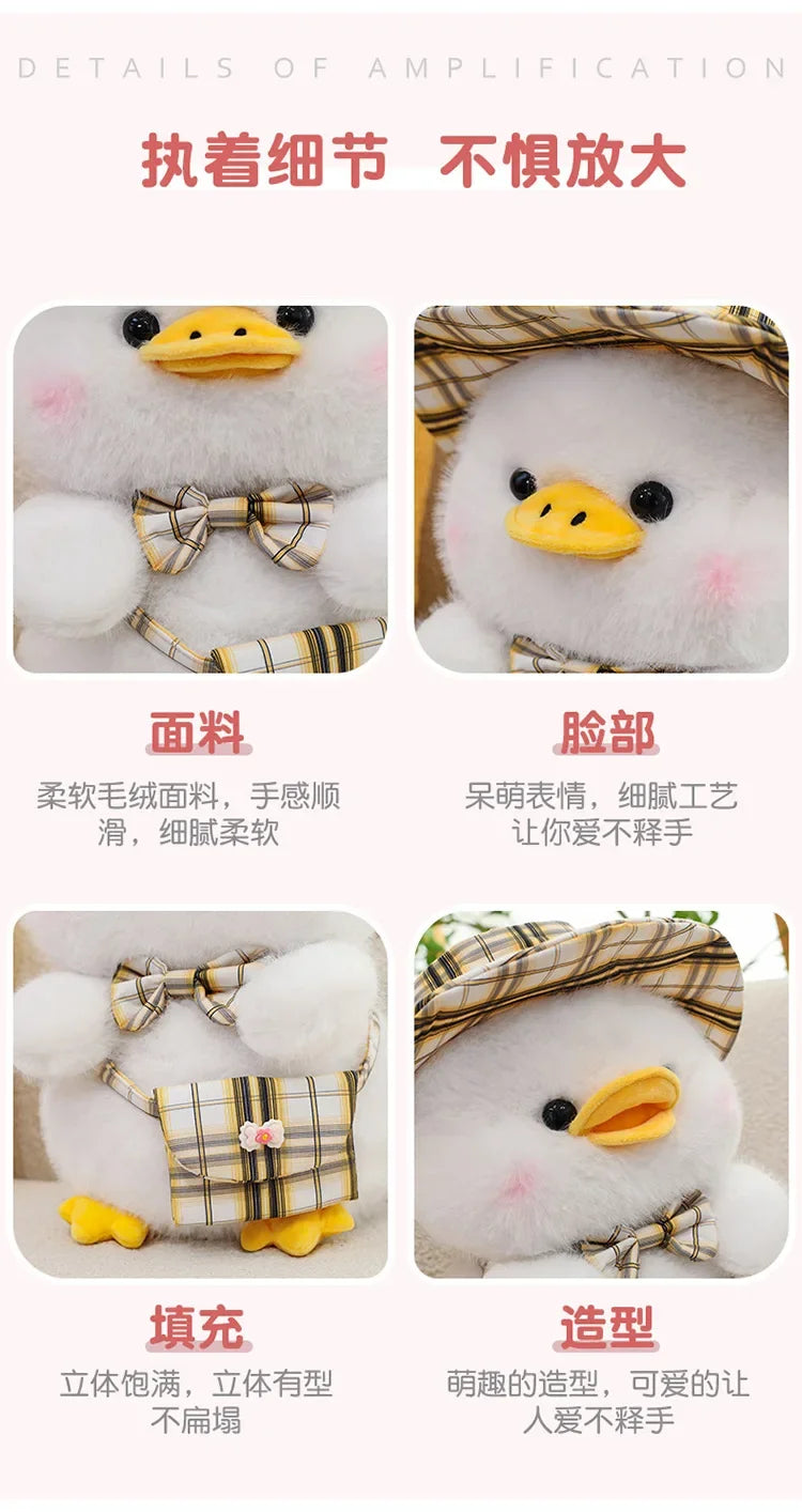New 25/35/45cm Kawaii Cute Gentleman Duck Plush Toy Children's Pillow Doll Interior Decoration Boys and Girls Birthday Gifts