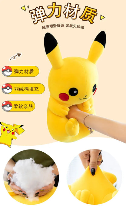 Pokemon Pikachu Plush Toys Anime Pokémon Large Plushie Dolls 40/100cm Cute Stuffed Pillow Pikachu Christmas Gifts for Childrens