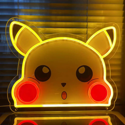 Custom Anime Pokemon  Acrylic Neon LED Light One Piece  Artwork for Home Festival Decor Party Bar Hotel Salon Shop,Etc.