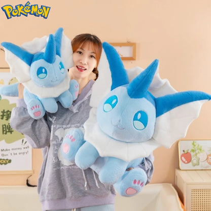 30-60CM Big Size Pokemon Plushies Vaporeon Kawaii Peluche Cartoon Anime Stuffed Animal Comfortable Soft Doll Children Toy Gift