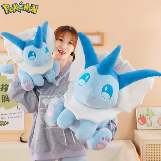 30-60CM Big Size Pokemon Plushies Vaporeon Kawaii Peluche Cartoon Anime Stuffed Animal Comfortable Soft Doll Children Toy Gift