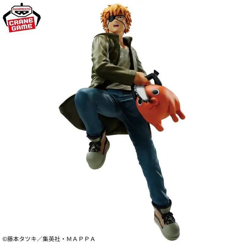 In Stock Original Banpresto bandai Vibration Stars Chainsaw Man Denji Power Anime Action Figure Model Boxed Toys Gift Genuine
