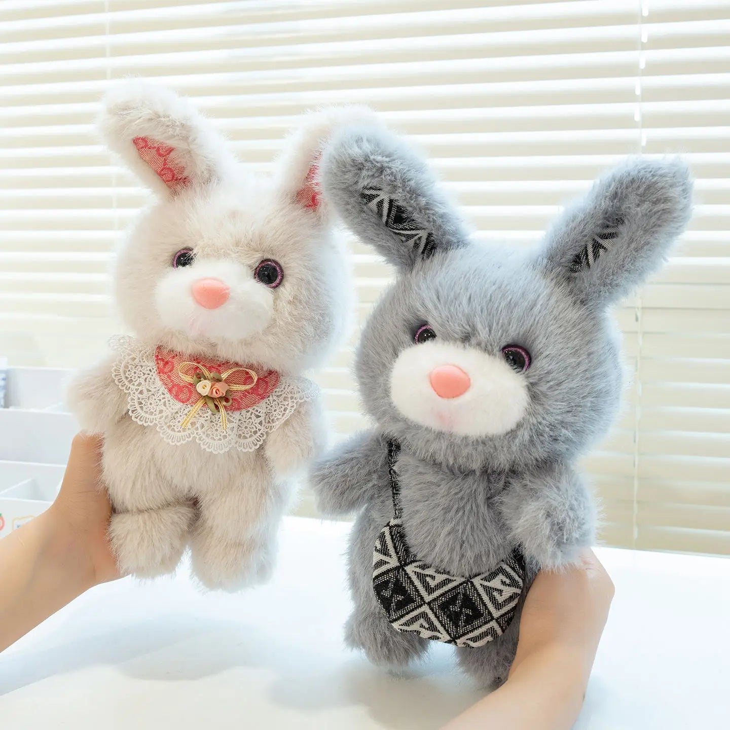 Rabbit Plush Toy Cartoon Stuffed Animal Toy and Hobby Plush Pillow Bed Sofa Back Cushion Kawaii Room Decor Kids Birthday Gift