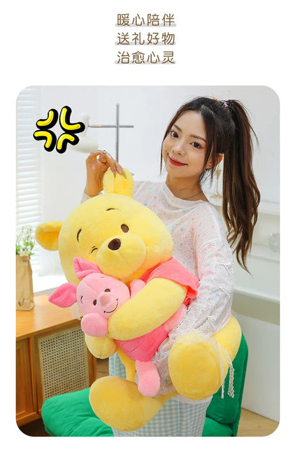 35/45/60cm Big Size Disney Winnie Anime Plush Stuffed Doll Room Decor Plushies Pillows Kawaii Ornaments Children's Holiday Gifts
