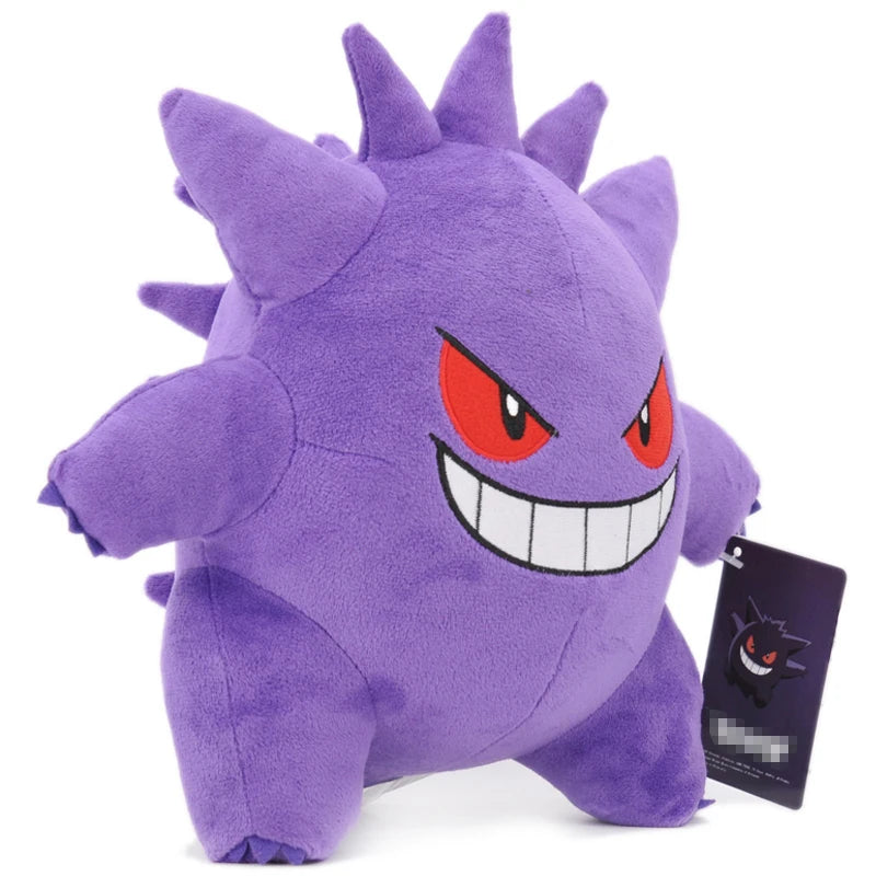 Original 24cm Gengar Plush Pokemon Gengar Plush Charmander Squirtle Pikachu Gengar Plush Bulbasaur Anime Stuffed Animal Toy Gift