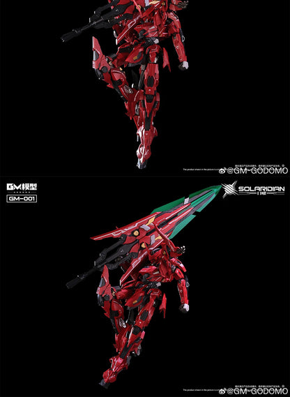 GM Model SOLARIDIAN 1/72 Assembly Model Kit Toy GODOMO GM-001 Alloy Skeleton Robot Action Figure Plastic Model Kits Collection