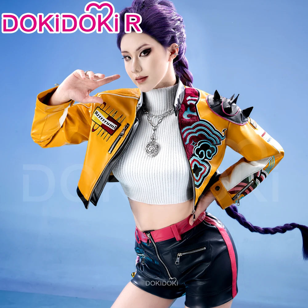 【Last Batch】IN STOCK Rumii Zoeyy Miraa Cosplay Costume【XS-3XL】DokiDoki-R Women Yellow Suit Rumii Miraa Costume Plus Size