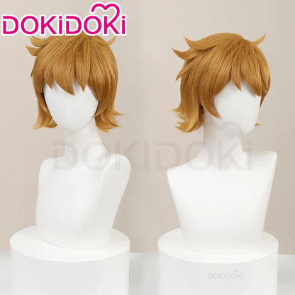 IN STOCK Scott Pilgrim Wig Anime Scott Pilgrim Takes Off Cosplay Wig DokiDoki Men 30cm Short Hair Scott Pilgrim Cosplay Free Cap