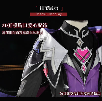 Genshin Impact Durin Cosplay Costume Wig Uniform Game Role Play Outfit Headwear Halloween Party for Women Men Carnival Cos Props