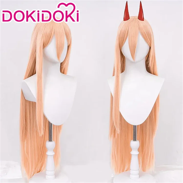 IN STOCK Powerr Hayakawaa Himenoo Makimaa Denjii Rezee Quanxii Angel Devil Yoshidaa Wig Anime DokiDoki Women Free Wig Cap