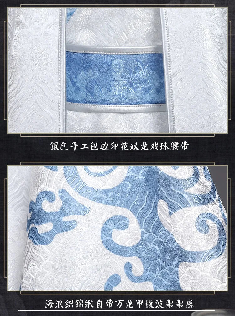 Anime Movies Nezha Aobing Cosplay Costume Wig Hanfu Uniform Horns Sticker Ao Bing Ancient Clothing Ne Zha 2 Halloween Women Men