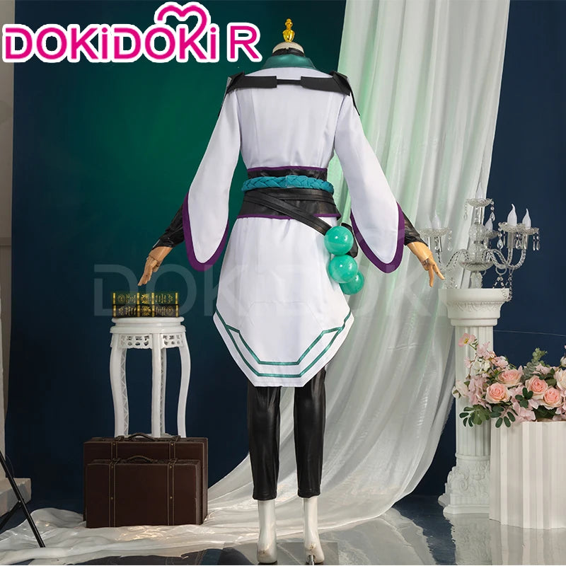 Sage Cosplay Costume Game Cosplay【S-2XL】DokiDoki-R Women White Costume Sage Cosplay Dress Plus Size Halloween