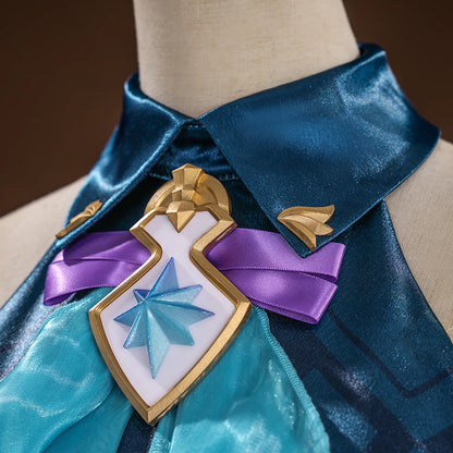 Honkai Star Rail Cerydra Cosplay Costume Wig Dress Uniform Crown Wings Headwear Halloween Party for Women Girls Carnival iCoser