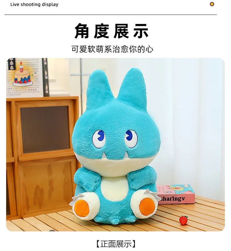 45/60/80cm Big Size Pokemon Snow Lax Anime Plush Stuffed Doll Room Decoration Plushies Kawaii Pillow Ornaments Children's Gifts