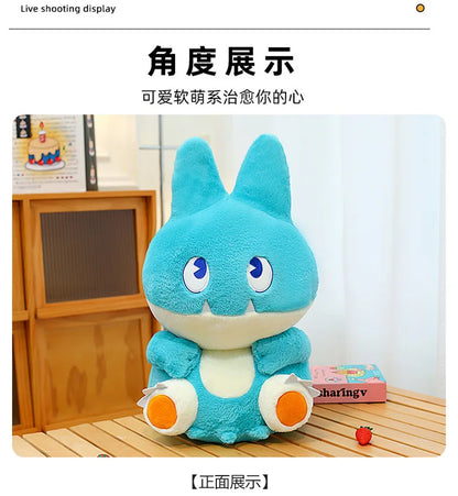 45/60/80cm Big Size Pokemon Snow Lax Anime Plush Stuffed Doll Room Decoration Plushies Kawaii Pillow Ornaments Children's Gifts