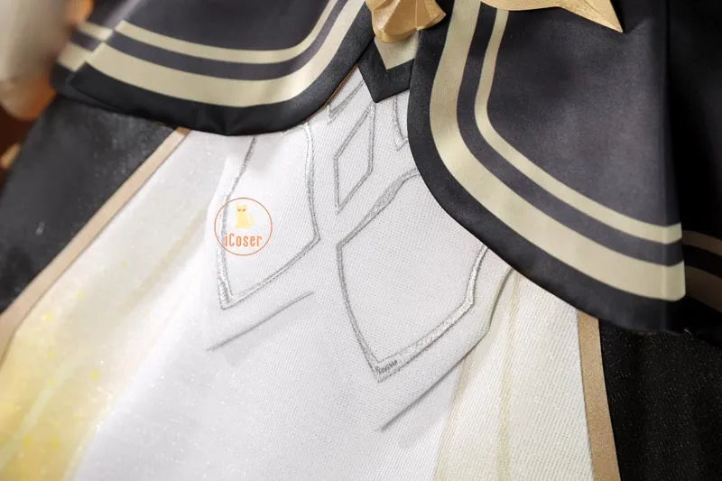 Genshin Impact Sandrone Cosplay Costume Wig Marionette Dress Headwear Eleven Fatui Harbingers Halloween Women Girls Role Play