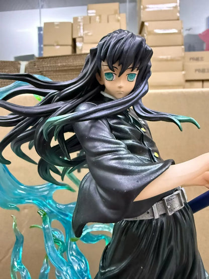 32cm Demon Slayer Anime Figure Tokitou Muichirou Action Figure Pvc Gk Statue Figurine Model Collection Room Decora Desk Toy Gift