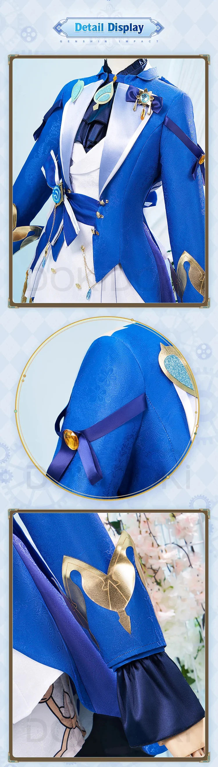 IN STOCK Furina Navia Focalors Cosplay Costume Game Genshin Impact【XS-3XL】DokiDoki-N Women Cosplay Fontaine Furina Plus Size