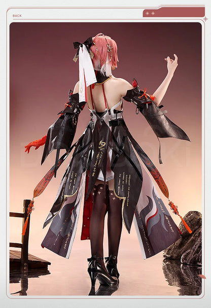 IN STOCK Changli Cosplay Costume Game Wuthering Waves DokiDoki-SR Women Costume Changli Cosplay Metal Accessories