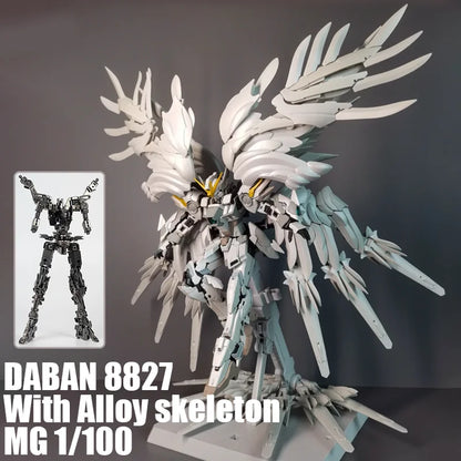 In Stock DABAN 8827 Alloy Skeleton MG 1/100 Snow White Prelude Fix Ver Assembly Model Kit XXXG-00YSW Action Figure Model Toy