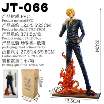 2025 One Piece Jt Model Sanji Diable Jambe Anime Doll Standing Statue Sanji Tailcoat Post Timeskip Figurine Collectible Toy Gift