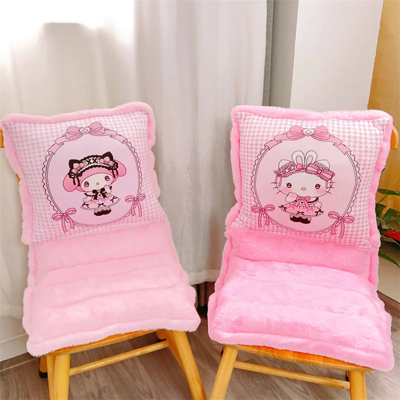 Sanrio Lovely One-piece Seat Cushion Kuromi My Melody Kawaii Japanese Style Sitting Cushion Chair Comfortable Home Decor Girl